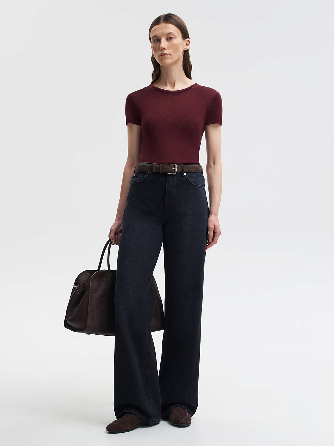 LSWN-262011 Футболка (бордовый, XS)