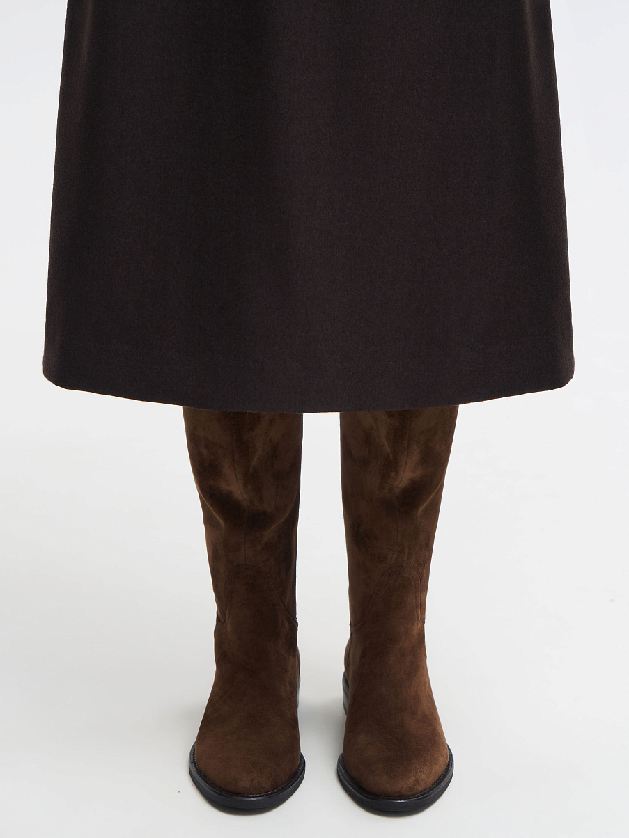 Сапоги из замши