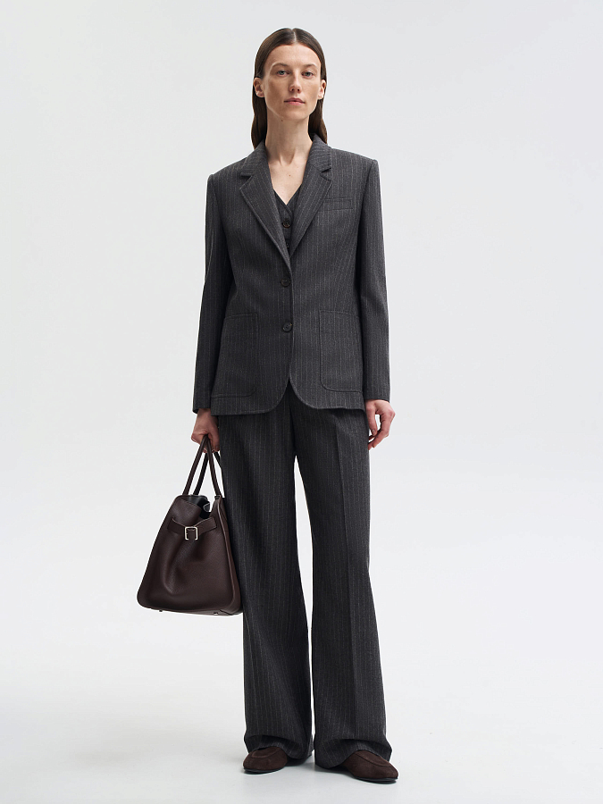 LSWN-122001 Жакет (Темно-Коричневый, XS)