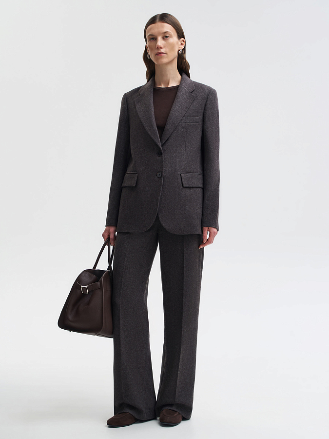 LSWN-122027 Жакет (коричневый, XS)