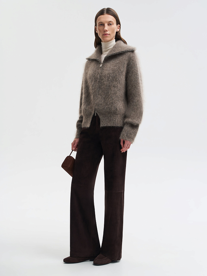 LSWN-202058 Кардиган (коричневый, M)