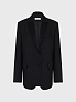 Однобортный жакет с акцентным воротником