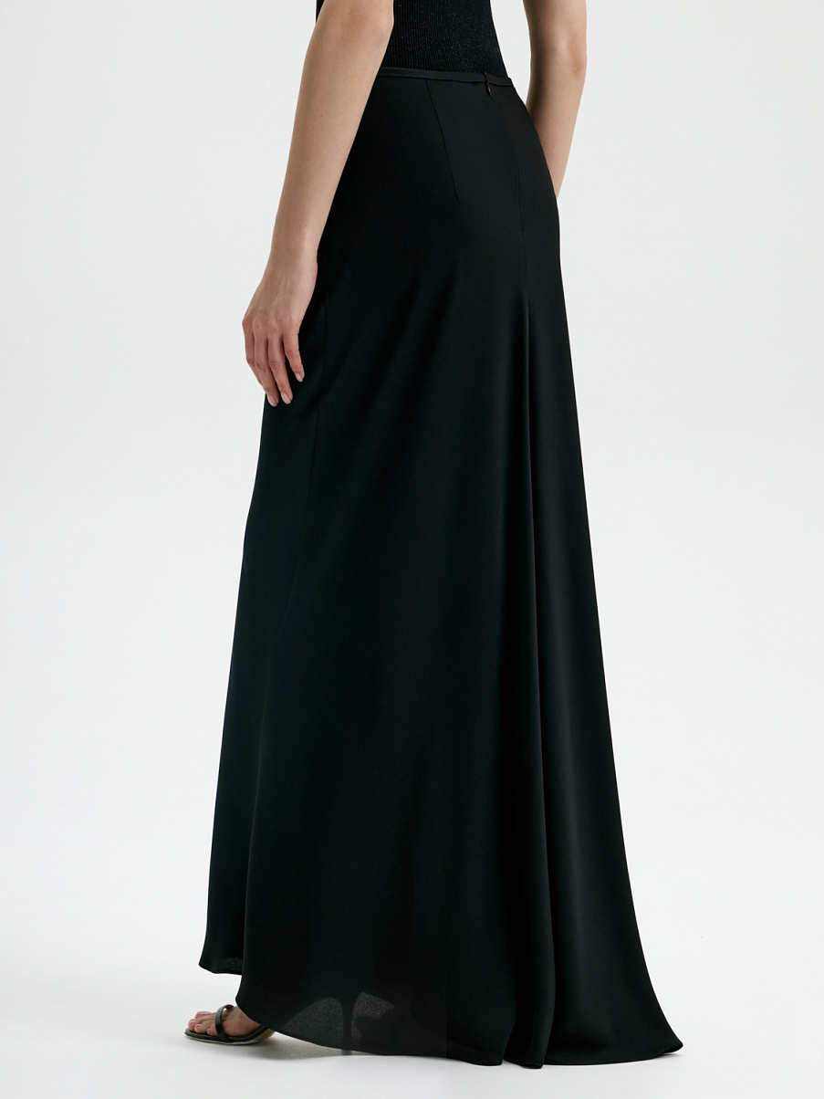 Юбка макси со шлейфом