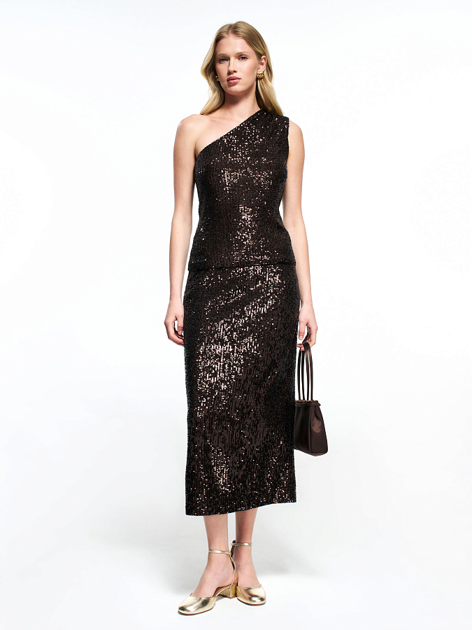 LSWN-032051 Юбка (коричневый, L)