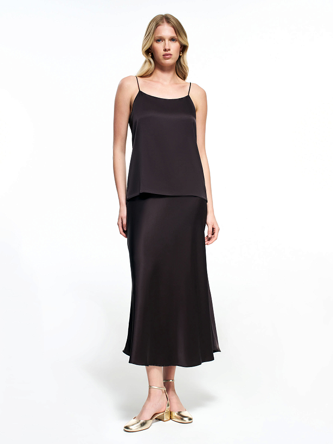 LSWN-372002 Топ (коричневый, M)