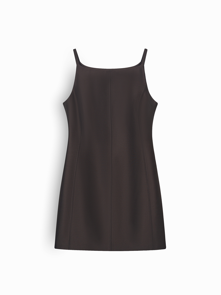 Платье из шерсти с шелком