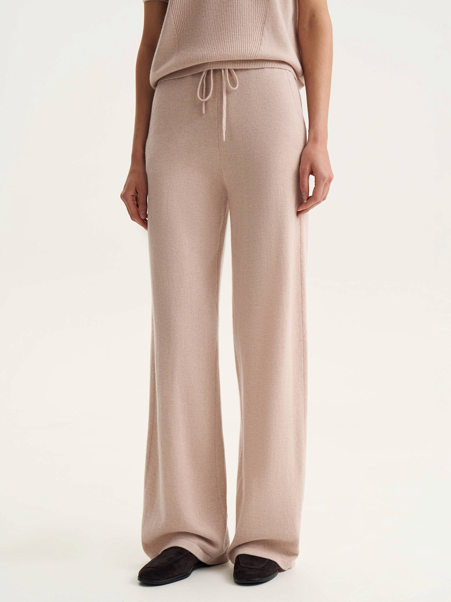Брюки из кашемира и шерсти мериноса