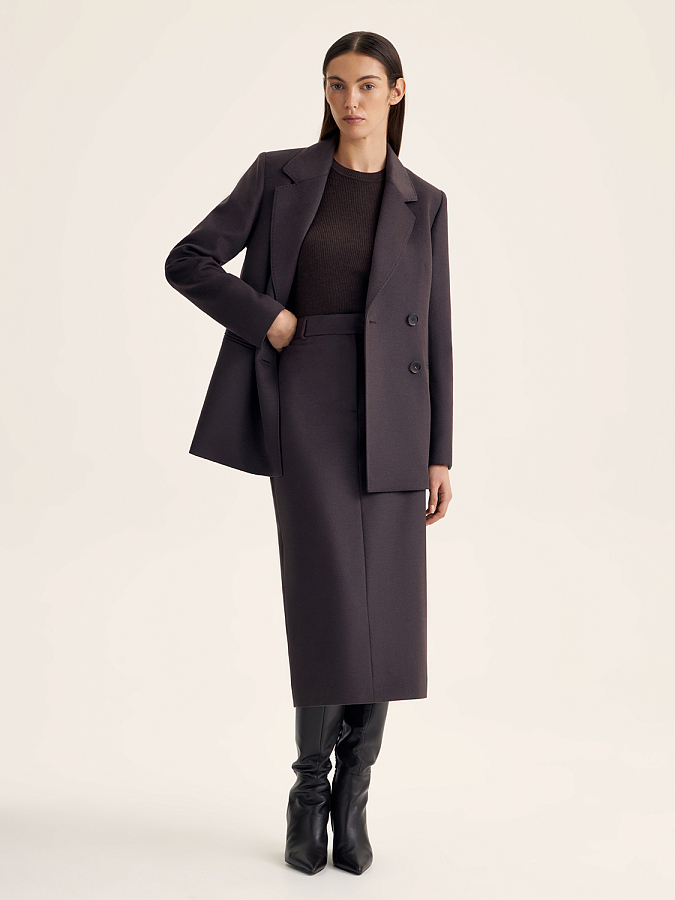 LWWS-032023 Юбка (Темно-Коричневый, XS)