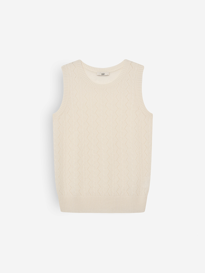 LSWN-072029 Топ трикотажный (белый, S)