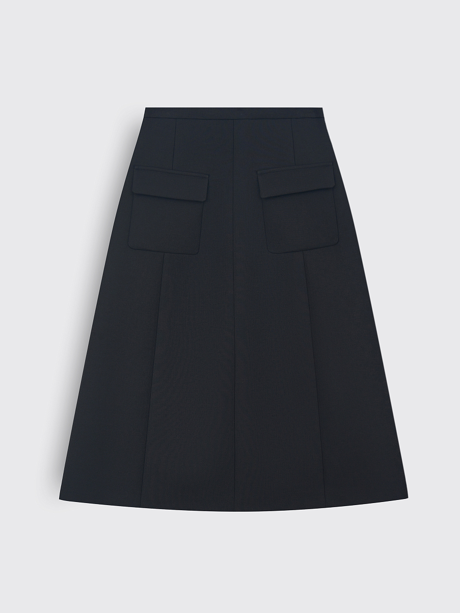 Юбка миди с карманами