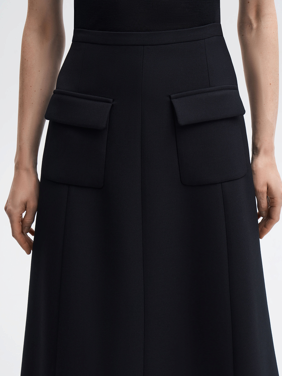 Юбка миди с карманами