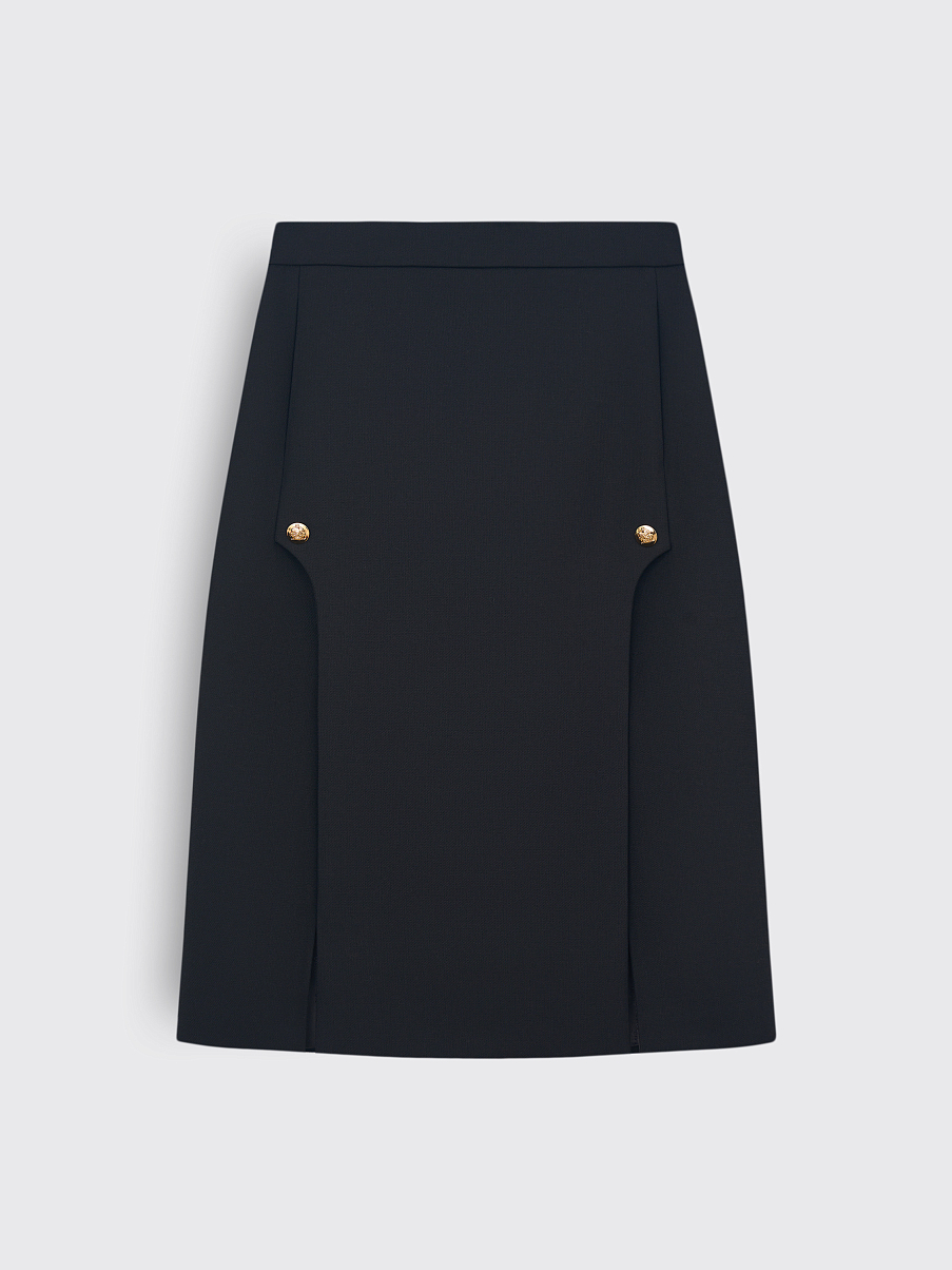 Юбка миди из шерсти