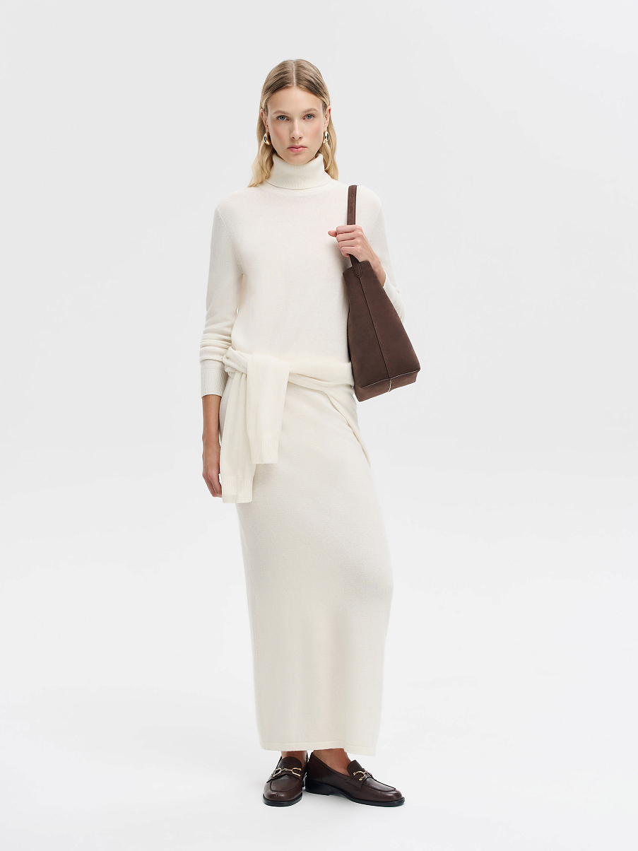 Юбка из мериноса и кашемира
