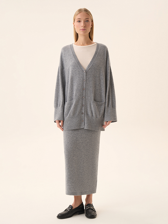 LWWS-812005 Юбка трикотажная (светло-серый, S)