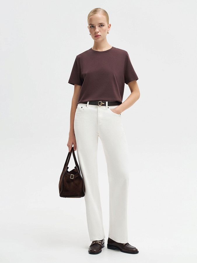 LSWN-262004 Футболка (коричневый, XS)