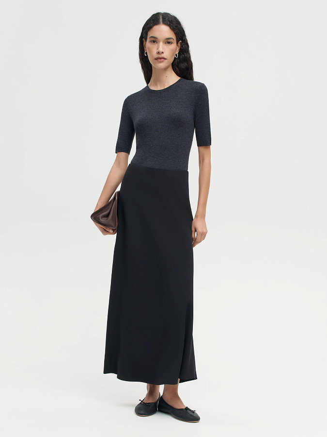 LSWN-072022 Топ трикотажный (темно-серый, L)