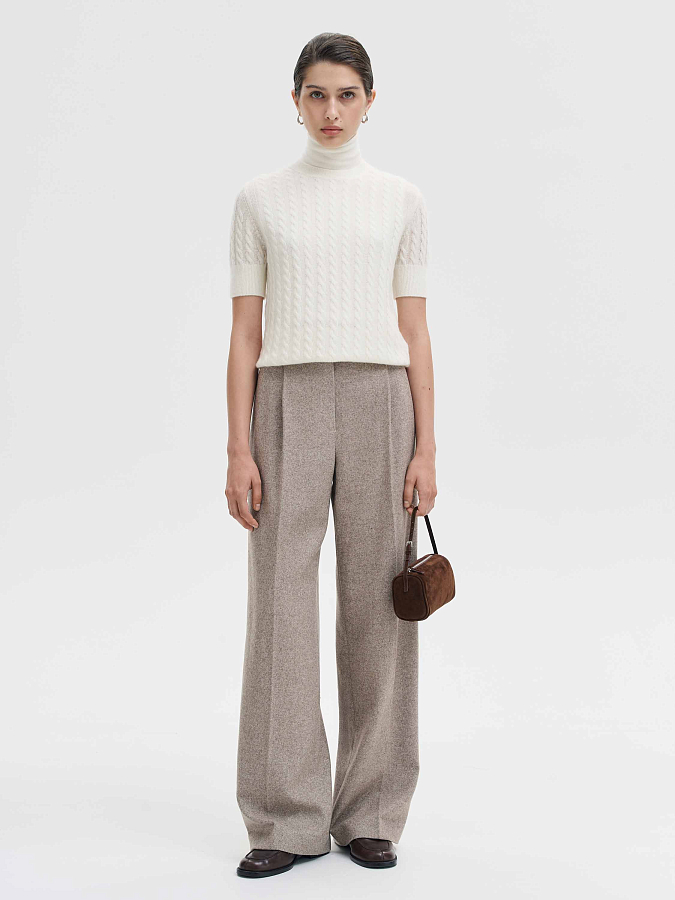 LSWN-072018 Топ трикотажный (белый, M)