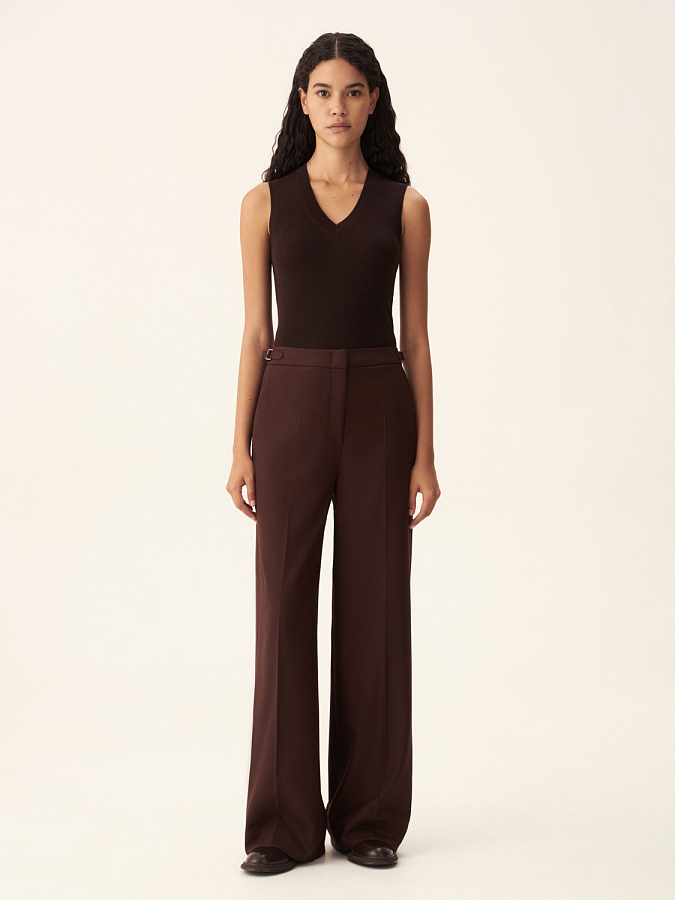 LWWS-072007 Трикотажная блузка (коричневый, S)