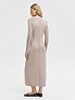 Платье макси из мериноса с кашемиром
