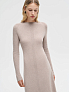 Платье макси из мериноса с кашемиром