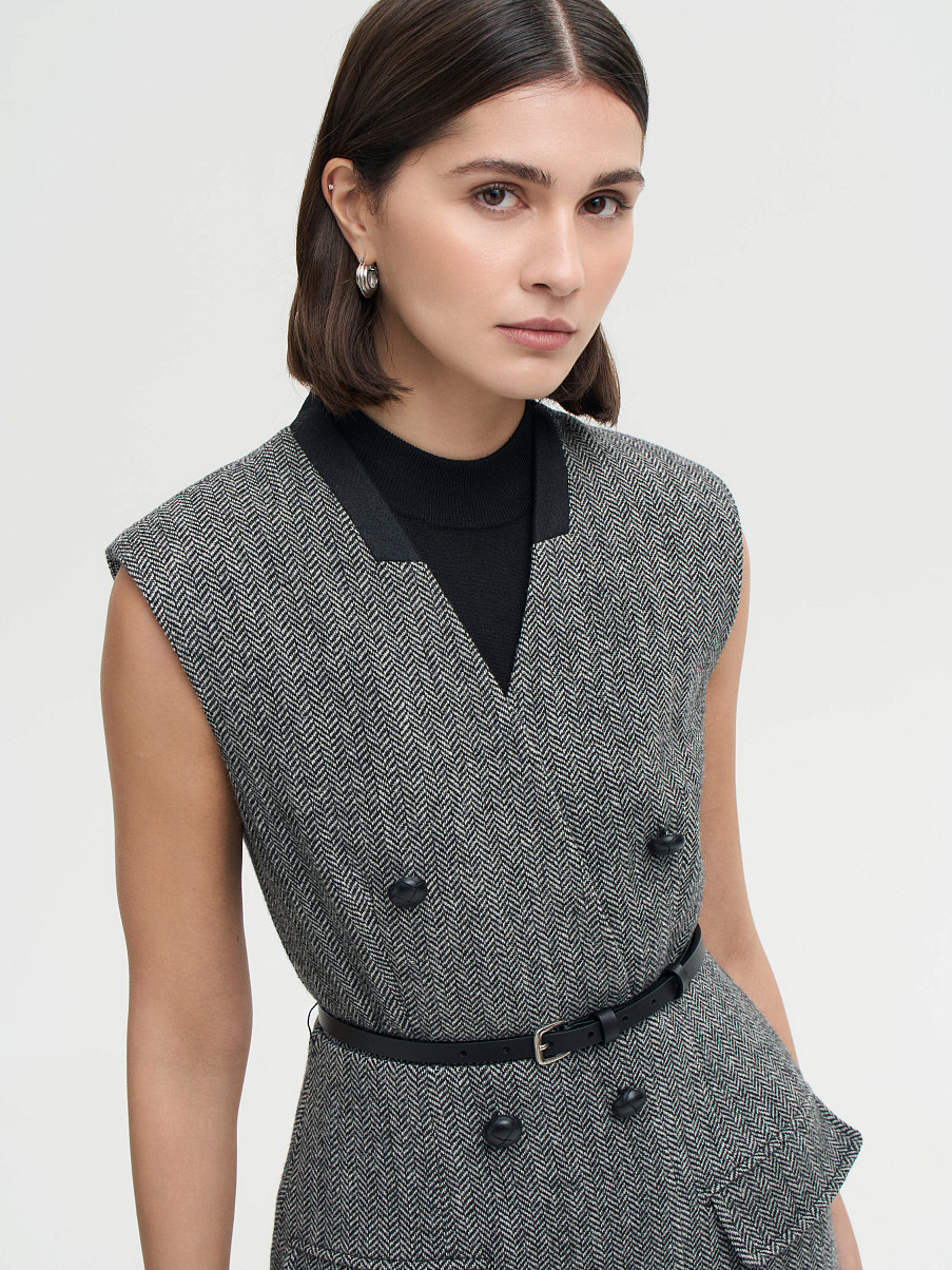 Платье миди из шерсти