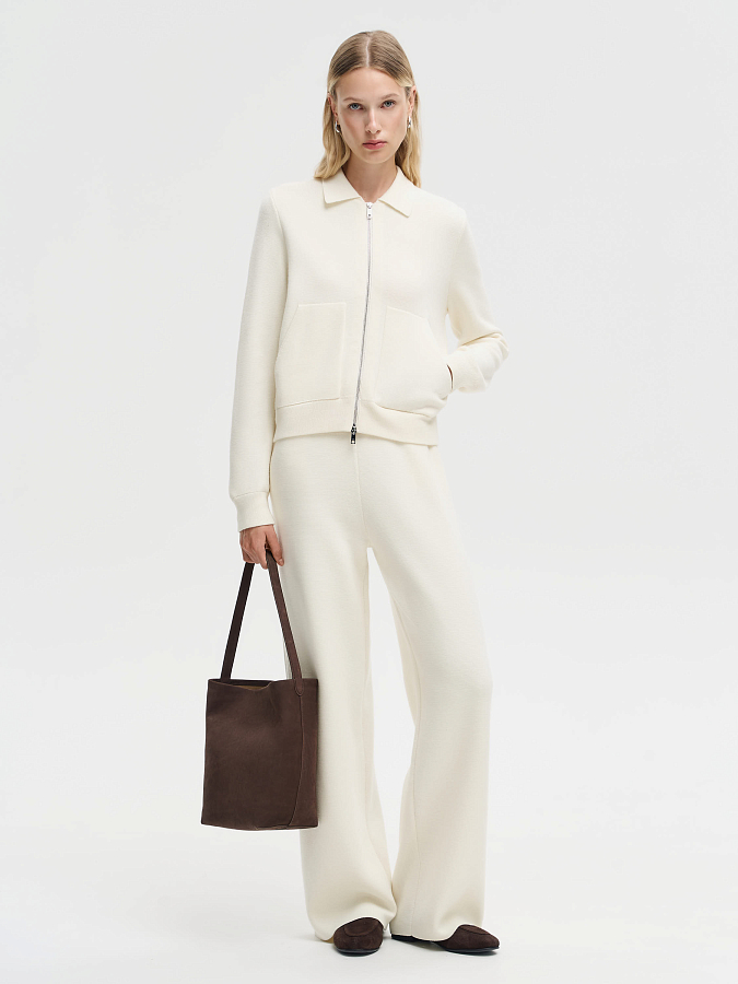 LSWN-822013 Брюки трикотажные (белый, S)