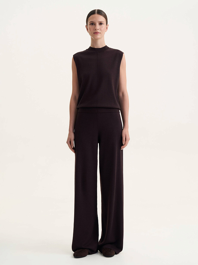 LSSL-822003 Брюки трикотажные (коричневый, L)