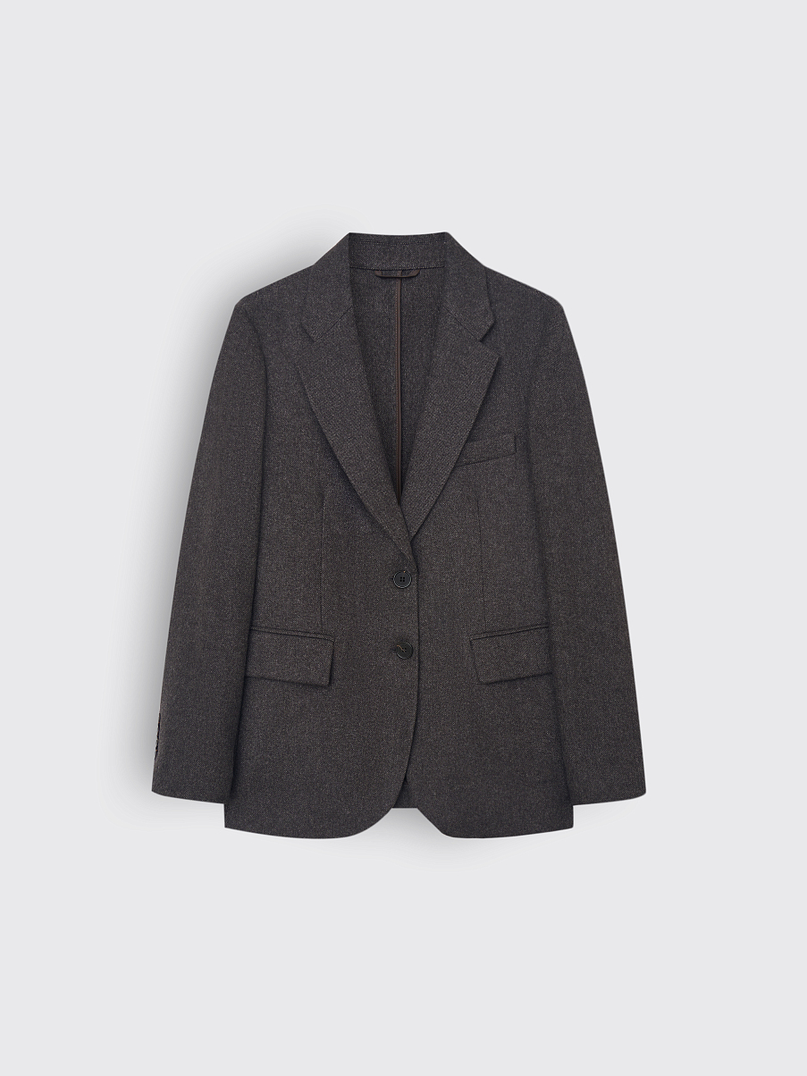 Жакет из шерсти с шелком