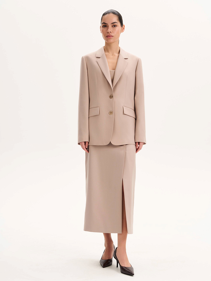 LSSL-122053 Жакет (бежевый, S)