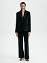 Однобортный жакет с акцентным воротником