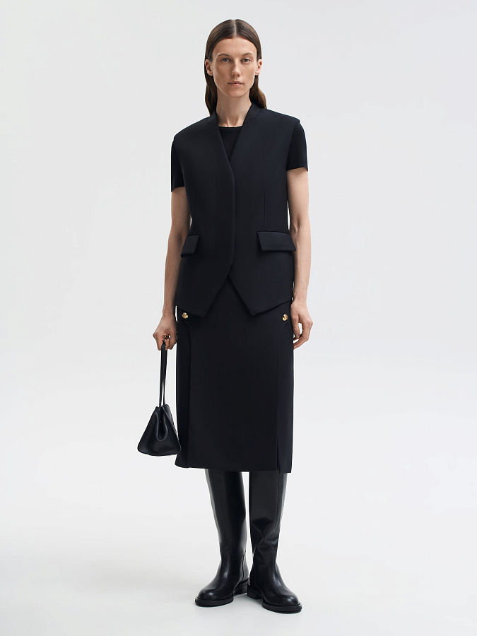 LSWN-152011 Жилетка (черный, XS)