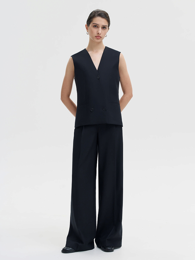 LSWN-152010 Жилетка (черный, XS)