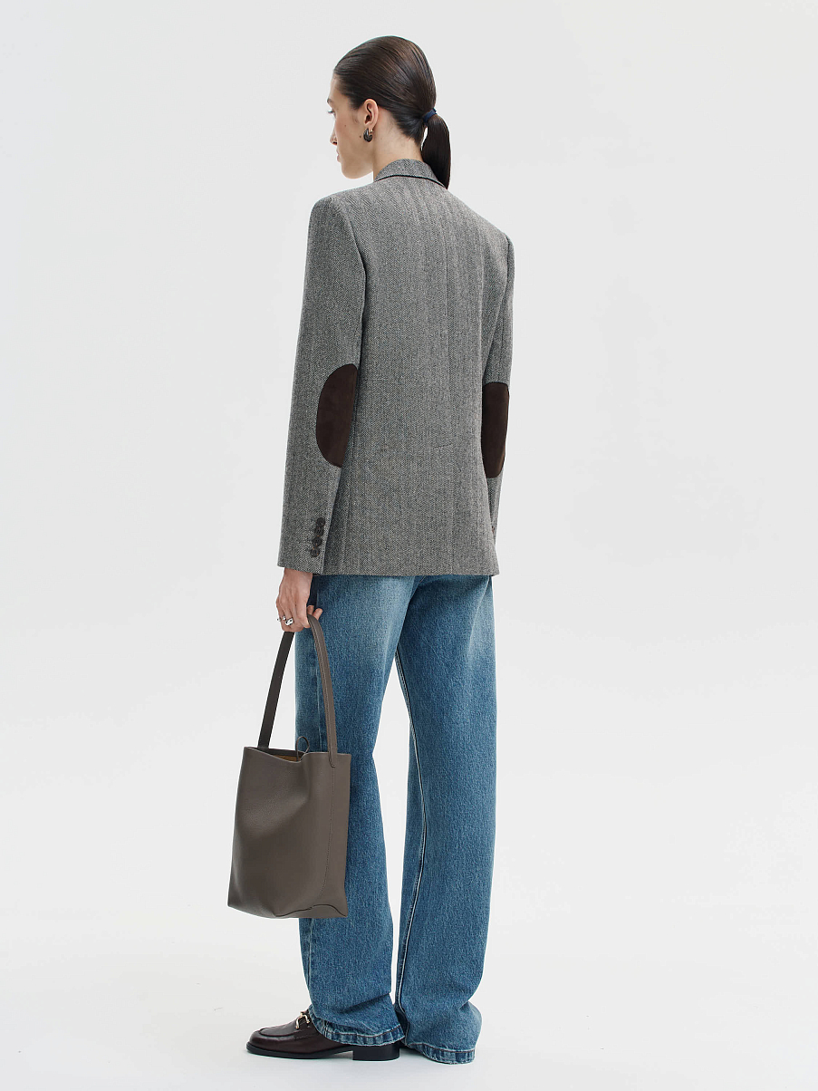 Жакет из шерсти с шелком