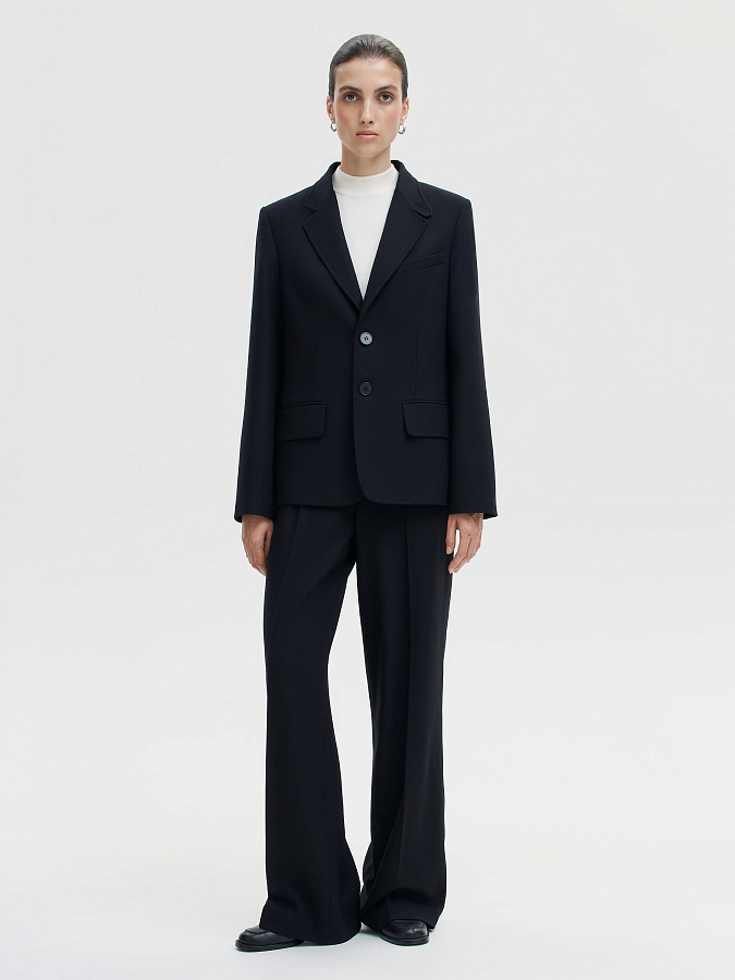 LSWN-122044 Жакет (черный, XS)