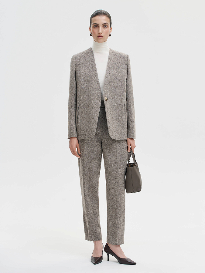 LSWN-122061 Жакет (бежевый, XS)