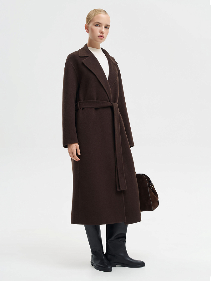 LSWN-042029 Пальто (темно-коричневый, XS)
