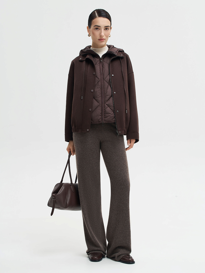 LSWN-042033 Пальто (темно-коричневый, L)