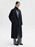 Шерстяное двубортное пальто