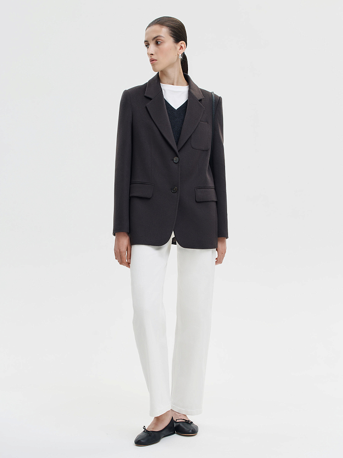 LSWN-042011 Пальто (Темно-Коричневый, XS)