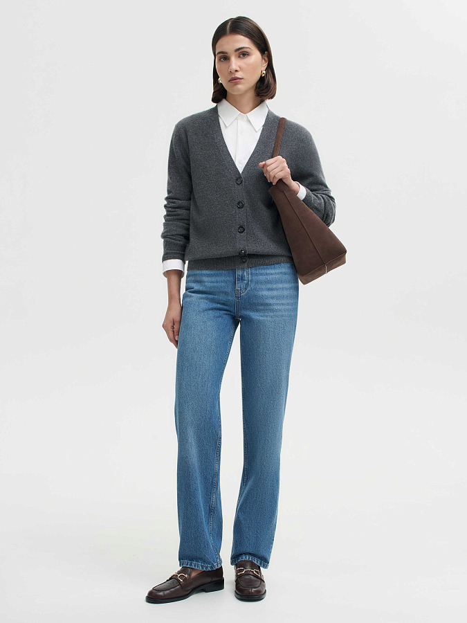 LSWN-202032 Кардиган (темно-серый, S)