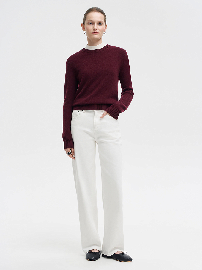 LSWN-342055 Джемпер (бордовый, S)