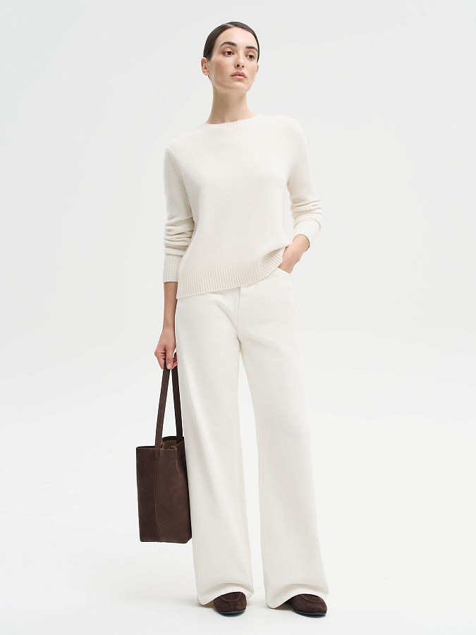 LSWN-342055 Джемпер (белый, L)