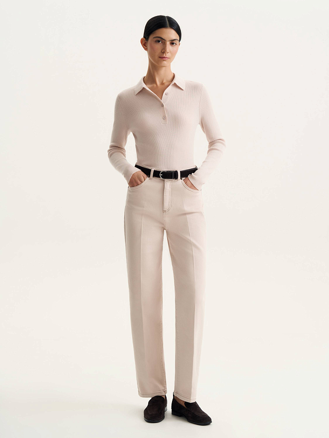 LSSL-342007 Джемпер (кремовый, M)