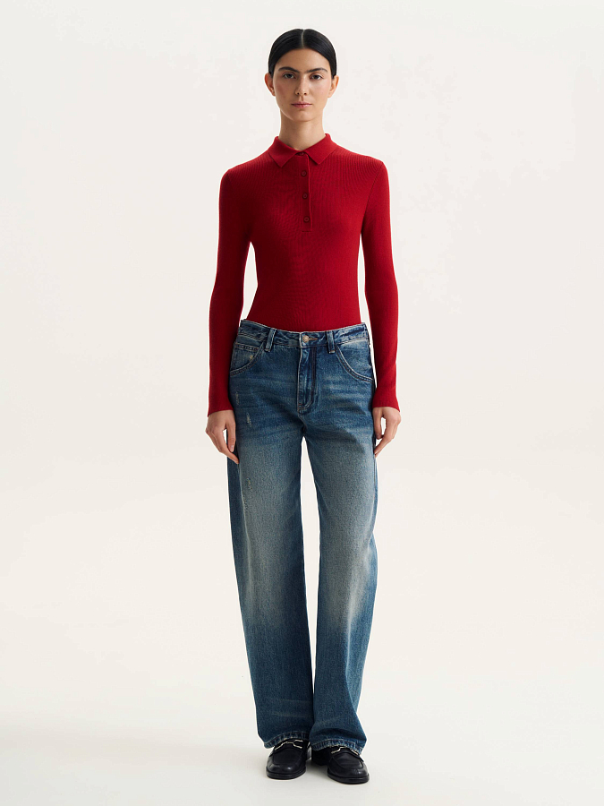 LSSL-342007 Джемпер (красный, L)