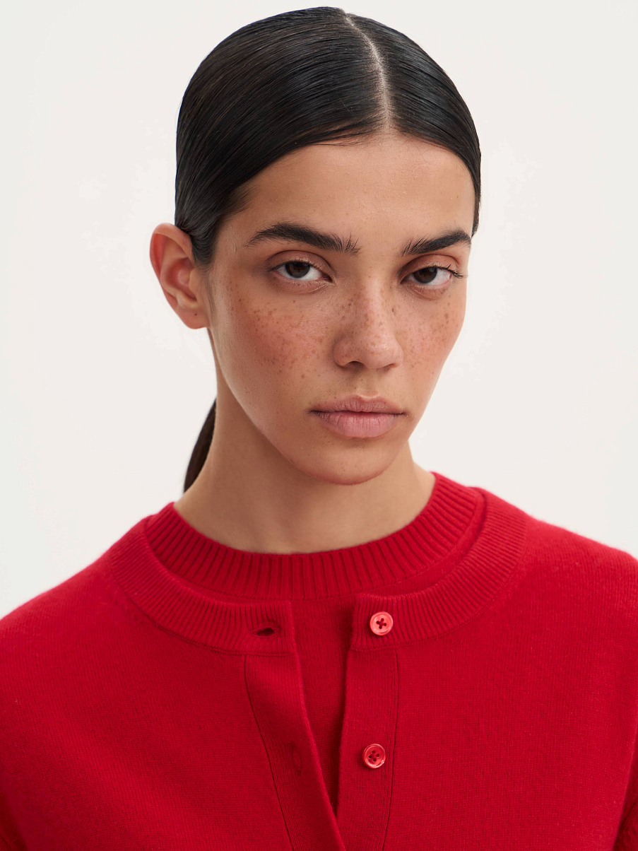 Кардиган из кашемира и шерсти мериноса