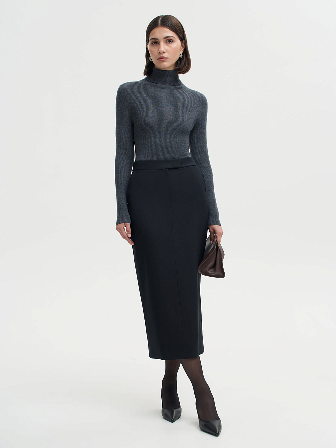 LSWN-612029 Водолазка (темно-серый, XS)