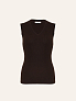 Трикотажный топ без рукавов