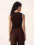 Трикотажный топ без рукавов