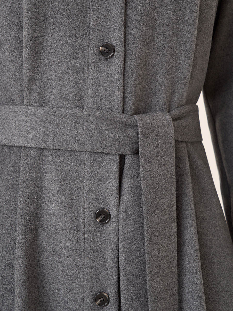 Платье миди из шерсти и шелка