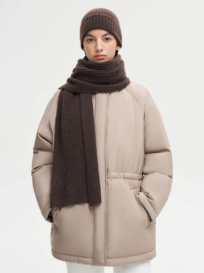 LSWN-182019 Шарф (коричневый, S)